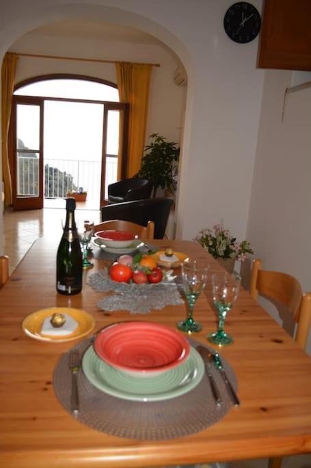 Casa Rossia Breathtaking Sea View Apartment In Positano Bagian luar foto